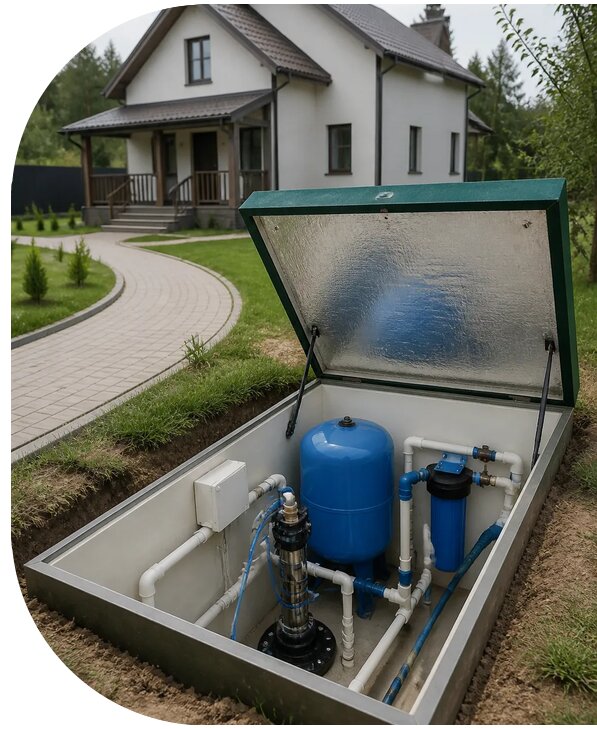 Автономное водоснабжение дома в Петропавловске-Камчатском от 155415 р. | АПаруса-Птк